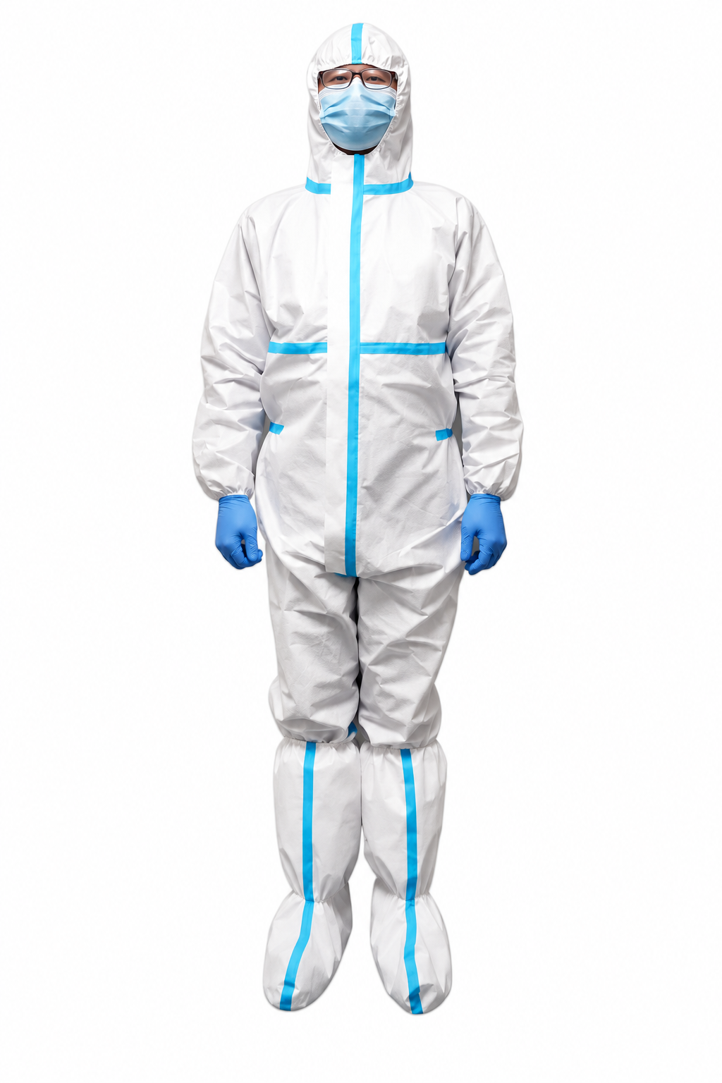 Disposable medical protective coverall
